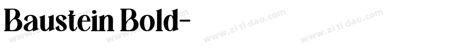 Baustein Bold字体转换